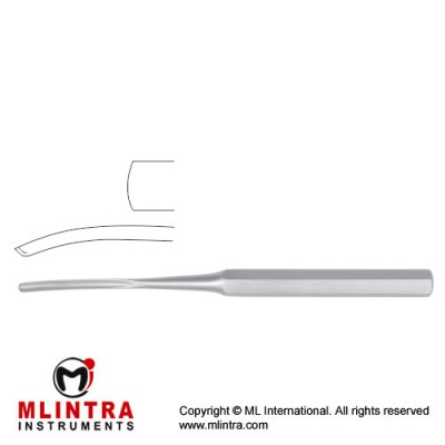Hibbs Bone Gouge Curved Stainless Steel, 24.5 cm - 9 3/4" Blade Width 32 mm